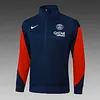 2025/2026 Psg Paris Saint-Germain Long Zipped Jacket Royal Blue Football Shirt 1:1 Thai Quality