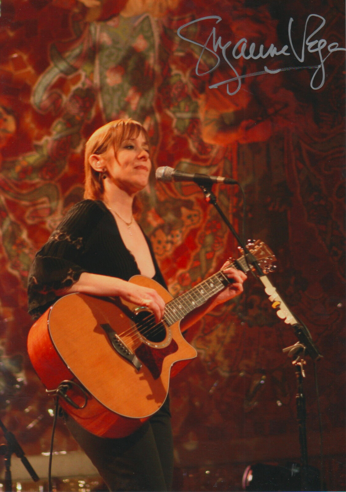 Suzanne Vega signed 8x12 inch Photo Poster painting autograph