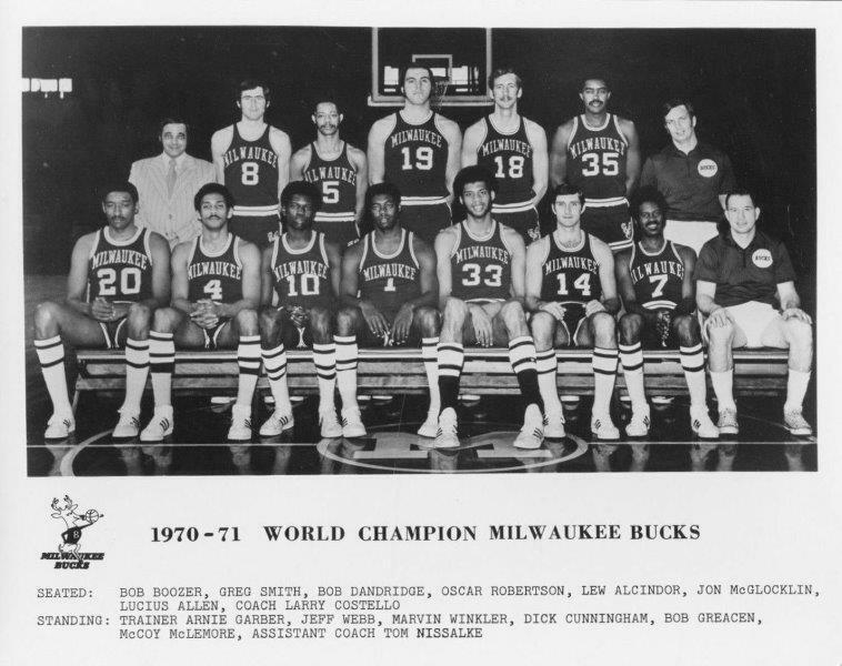 MILWAUKEE BUCKS 1971 World Champions Team 8 x 10 Photo Poster painting Poster Man Cave 1970-71