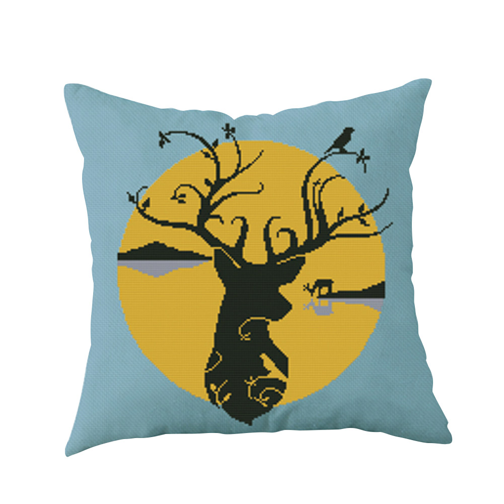 

Elk - 11CT Stamped Cross Stitch - Pillowcase, 501 Original