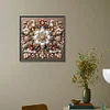 (40*40cm)Pearl Flower - Round Partial AB Drill Diamond Painting