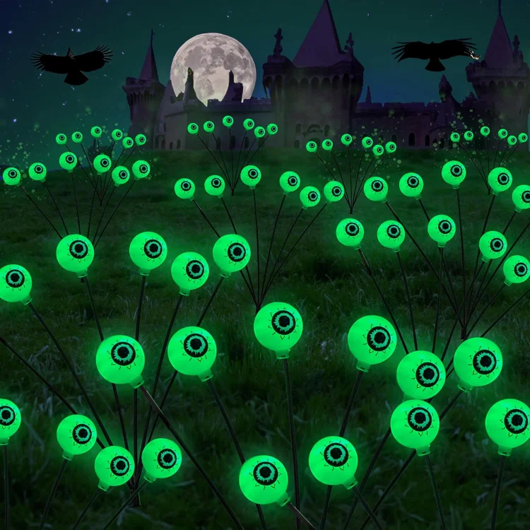 💚Halloween Big Sale💚 - Green Eyeball Swaying Firefly Lights
