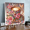 (Pre-Framed)Coffee-Special Shape Diamond Painting Kit(25x25cm)