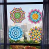 6 PCS Gem Art DIY Craft Kits Mandala Diamond Painting Window Stickers Kit