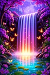 Luxury AB Velvet Diamond Painting Kit - Landscape