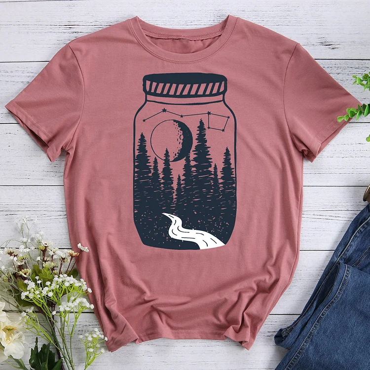 Wanderlust Forest in a Jar with Trees T-Shirt-607956-Annaletters