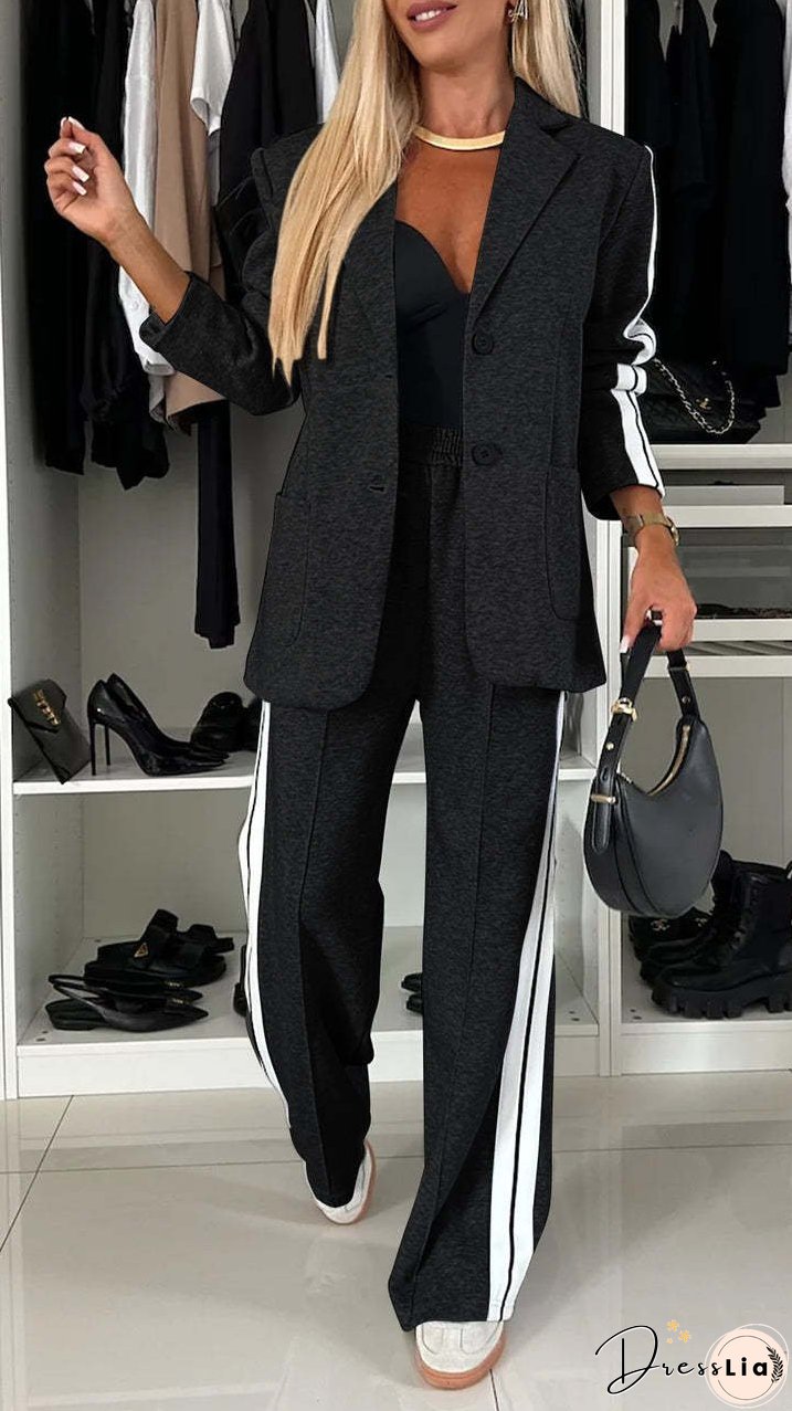 Versatile Stylish Long Sleeve Lapel Casual Suits