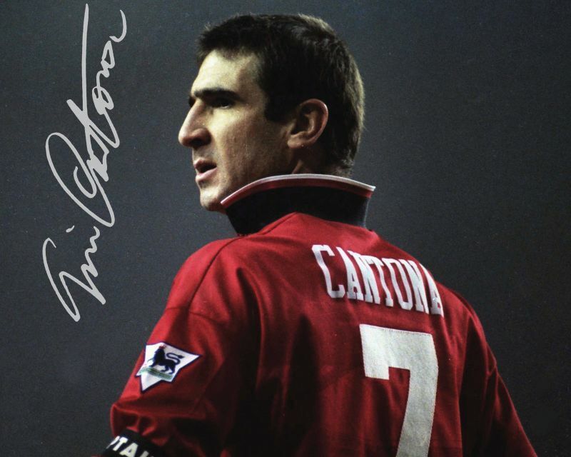 Eric Cantona - Manchester United Autograph Signed Photo Poster painting Print