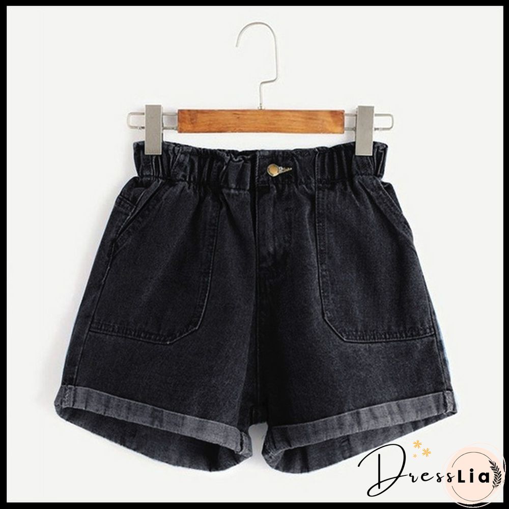 S-5XL Women's Fashion Summer Sexy Slim Fit Denim Shorts Girl's High Waist Jean Shorts Jeans Pants