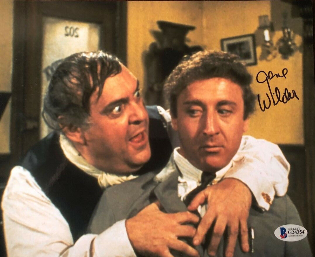 Gene Wilder signed autographed 8x10 Photo Poster painting Wonka Young Frankenstein BECKETT BAS