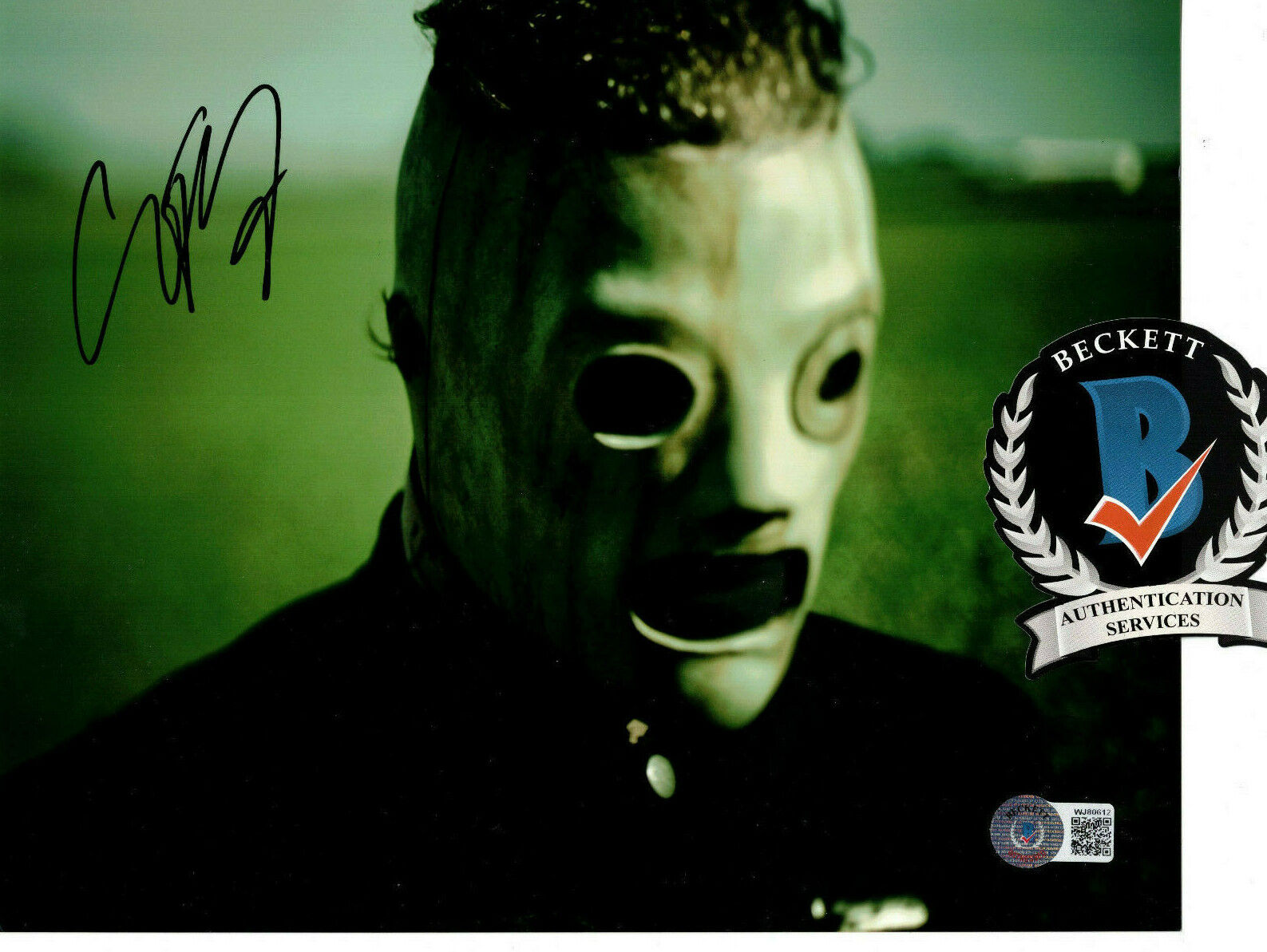 Corey Taylor Signed 8x10 Photo Poster painting Autograph, Slipknot, Beckett Witness, BAS COA