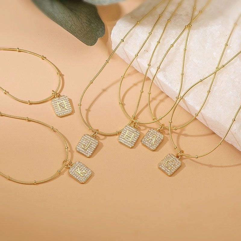 Copper  Letter Necklace