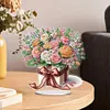 (US Local)DIY Flower Special Shaped Diamond Painting Desktop Ornaments Kit 