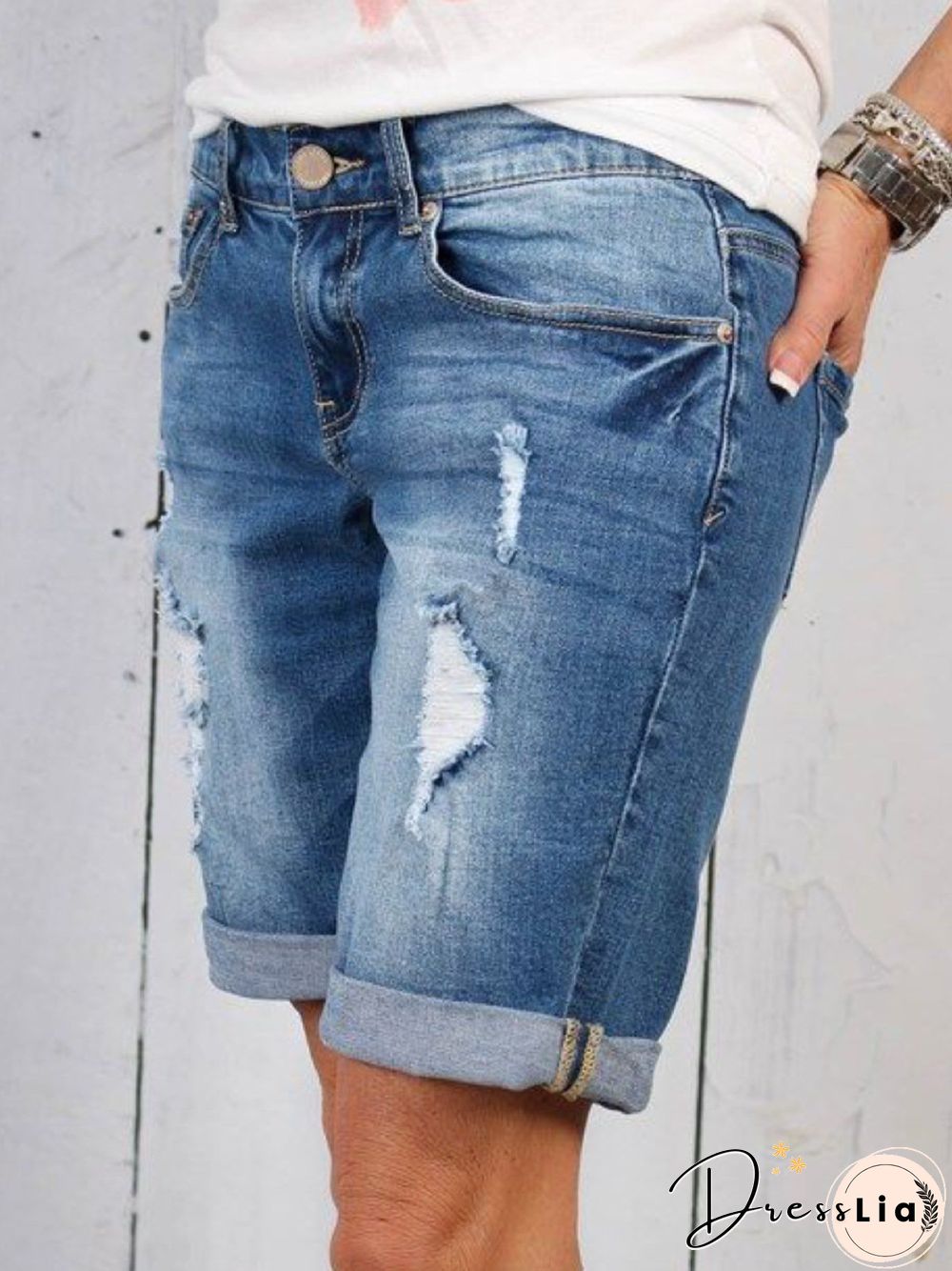 Blue Vintage Denim Denim shorts
