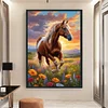 Flowers And Horses - 11CT Stamped Cross Stitch 40*60cm/15.75*23.62in