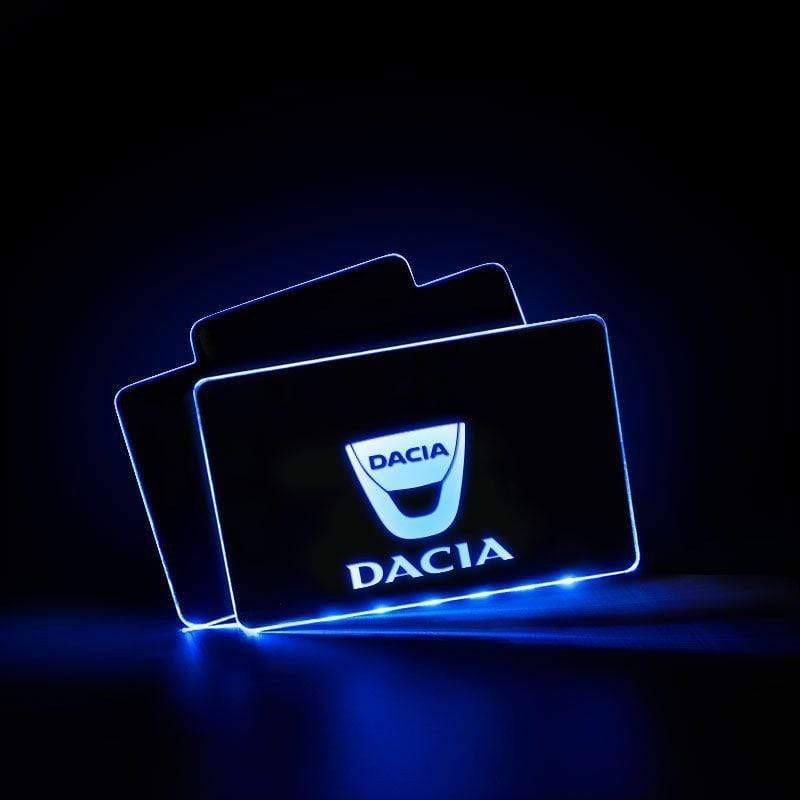 Dacia Acrylic LED Car Floor Mat For Dacia Atmosphere Light With RF Remote Control Car Interior Light Decoration voiturehub dxncar