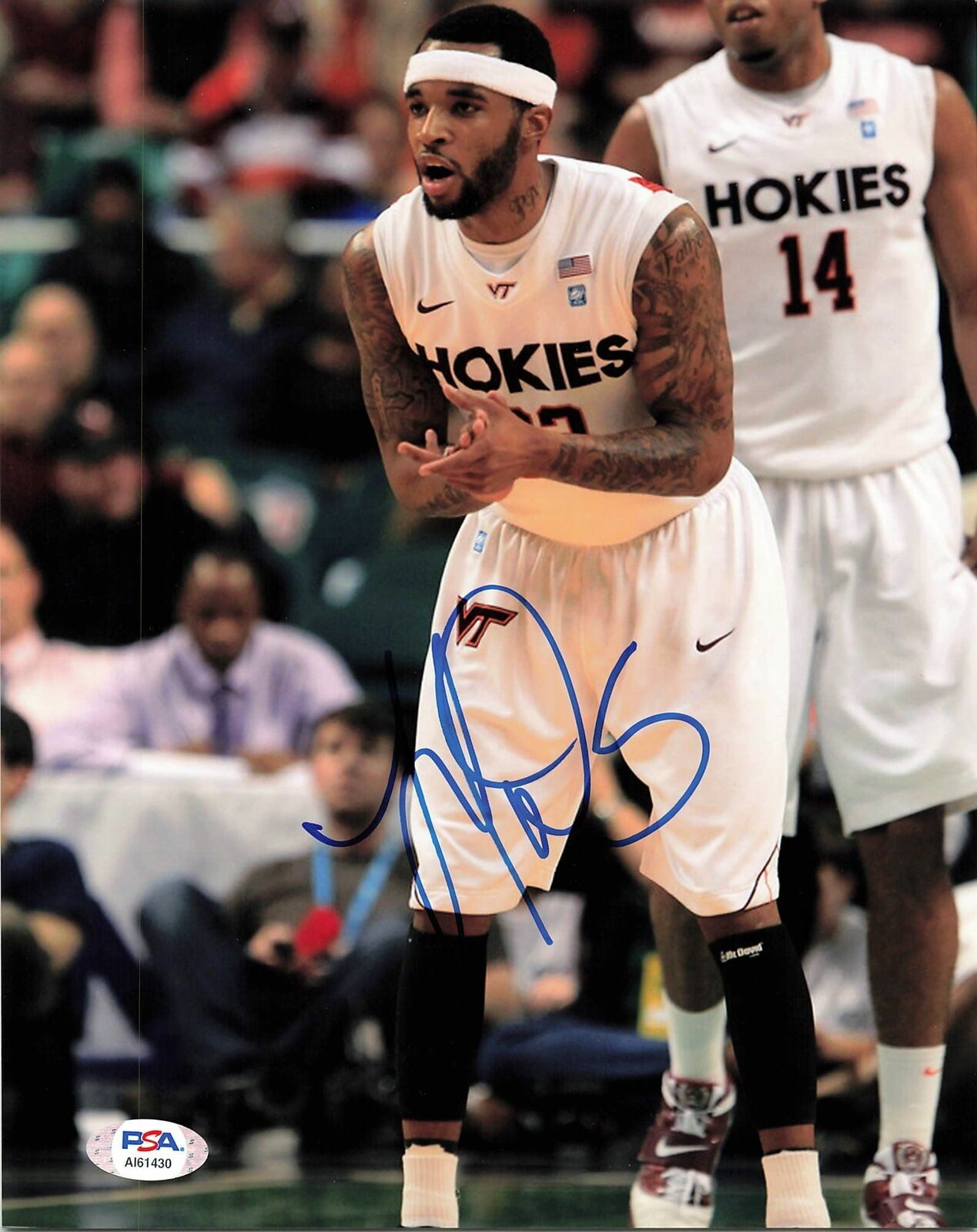 MALCOLM DELANEY signed 8x10 Photo Poster painting PSA/DNA Autographed Virginia Tech