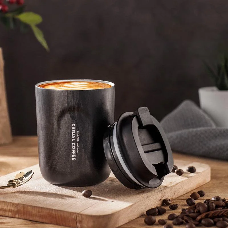 Coffee Cups-Marble-Light Shadow Black