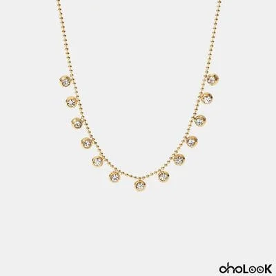 Zircon 18K Gold-Plated Necklace