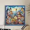 Colorful Town-11CT Stamped Cross Stitch 50*50cm/19.69*19.69in tapestrymarket