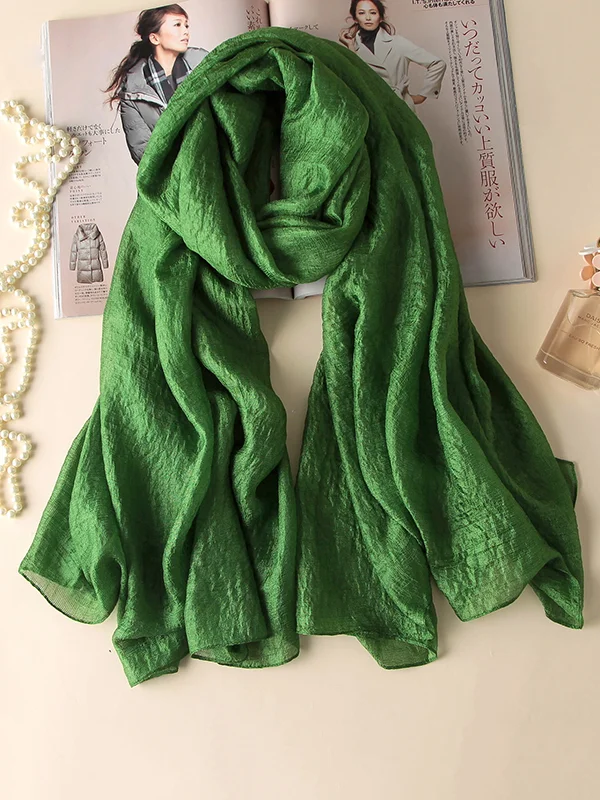 Sun protection Solid Color Keep Warm Wrap Scarf
