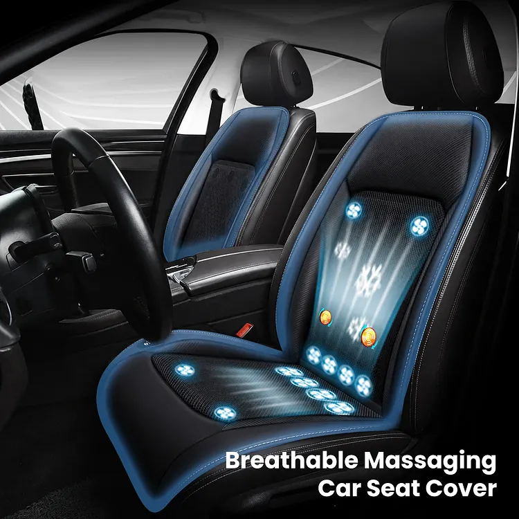 Tesla Breathable Cooling & Massage Seat Cover with Fans for Cars SUV Universal