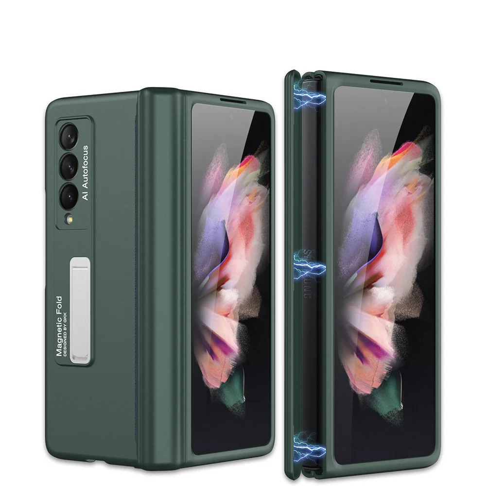 Hard Shell Case for Galaxy Z FOLD Series Magnetic Hinge Stand