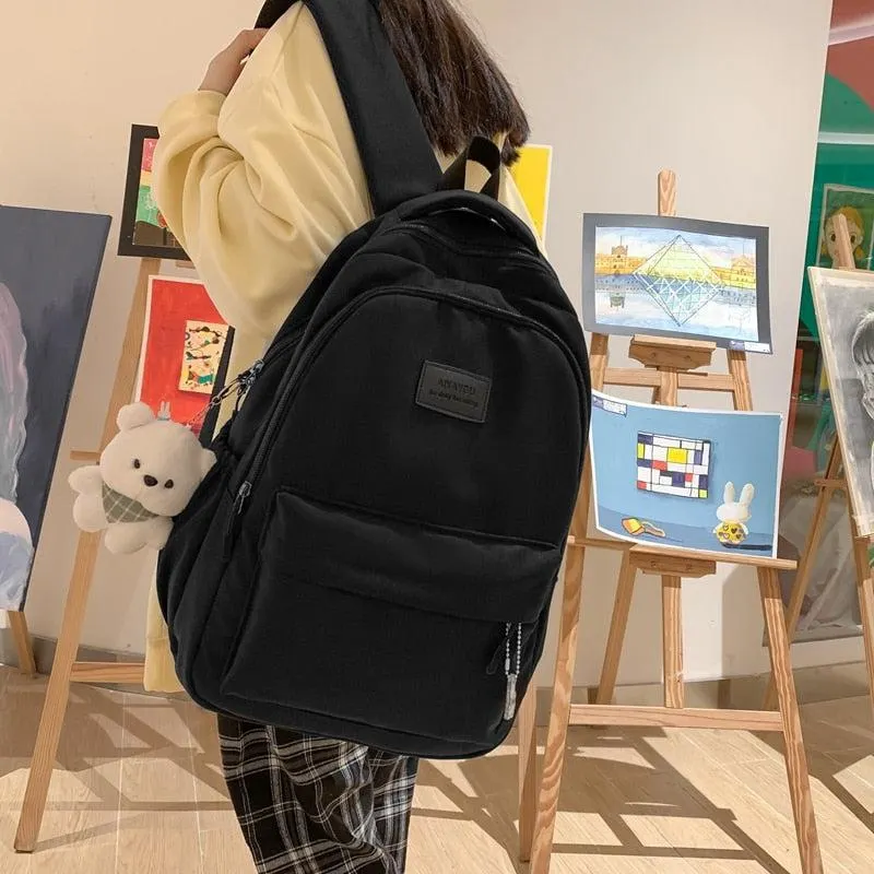 Brownm Girl Waterproof School Backpack