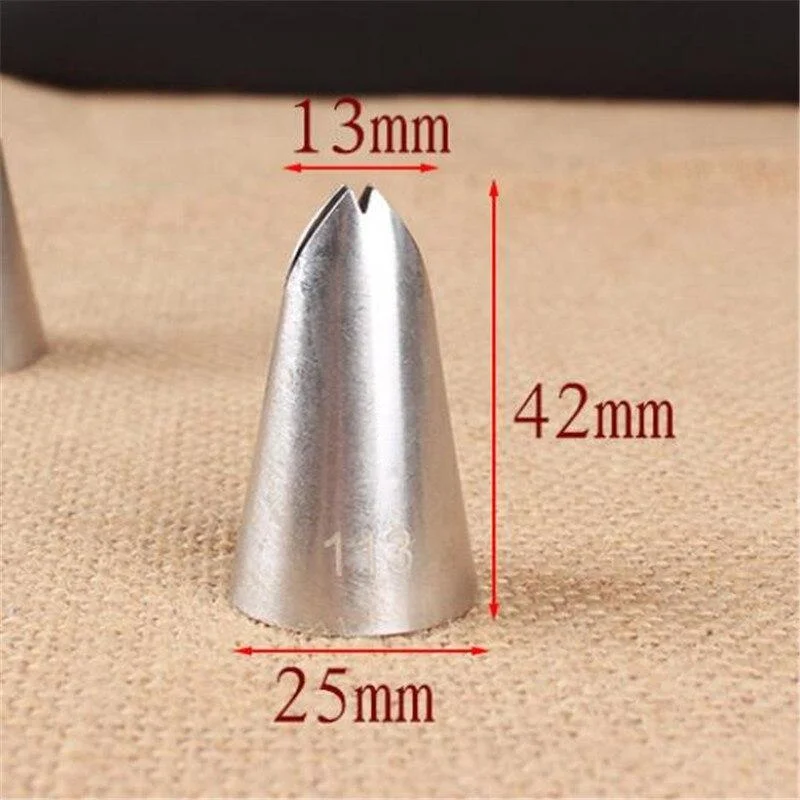 #113 Leaf Piping Nozzle Icing Tip Pastry Tips Cup Cake Decorating Baking Tools Bakeware Create Leaves Large Size 1125-1