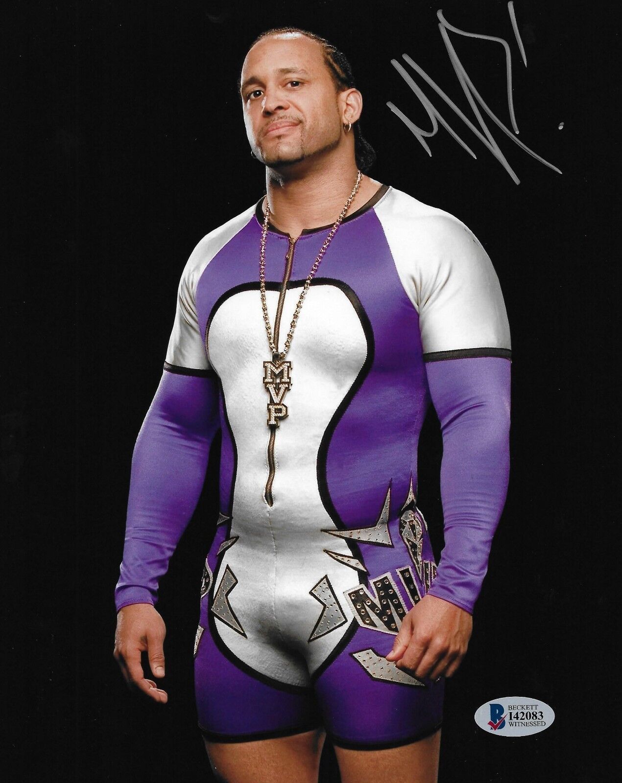 MVP Montel Vontavious Porter Signed 8x10 Photo Poster painting BAS Beckett COA WWE Picture Auto