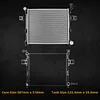 DWVO Radiator Complete Radiator Compatible with 2006-2010 Jeep Commander 2005-2010 Grand Cherokee 3.0L 3.7L V6 4.7L 6.1L V8