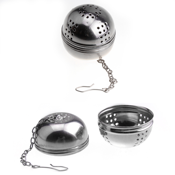 

Stainless Steel Teakettles Infuser Strainer Egg Shaped Tea Locking Spice Ball, 501 Original