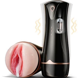 Vibrating Male Masturbator Cup With 10 Vibration Modes 3d Realistic Textured Vagina Pussy Pocket