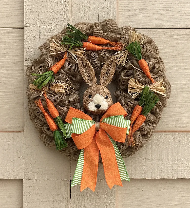 Spring Easter Bunny Wreath