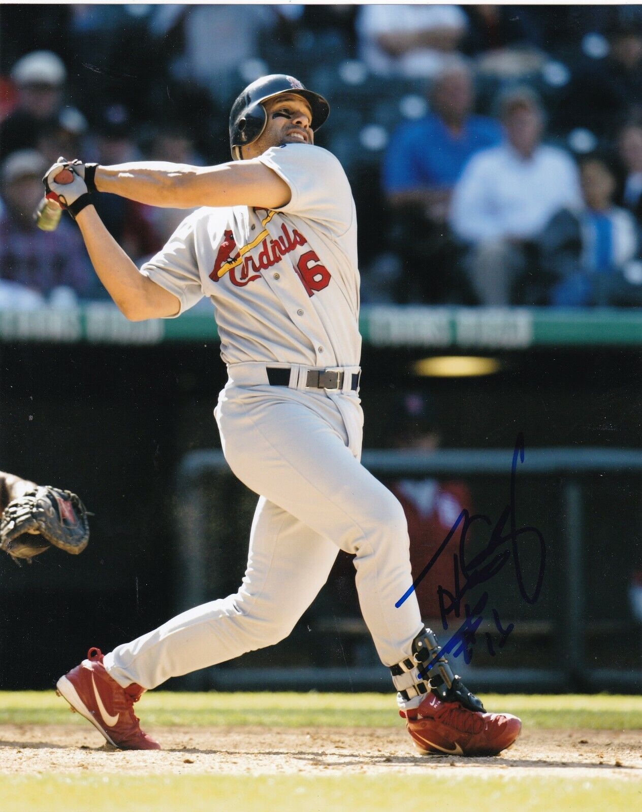 IVAN CRUZ ST. LOUIS CARDINALS ACTION SIGNED 8x10