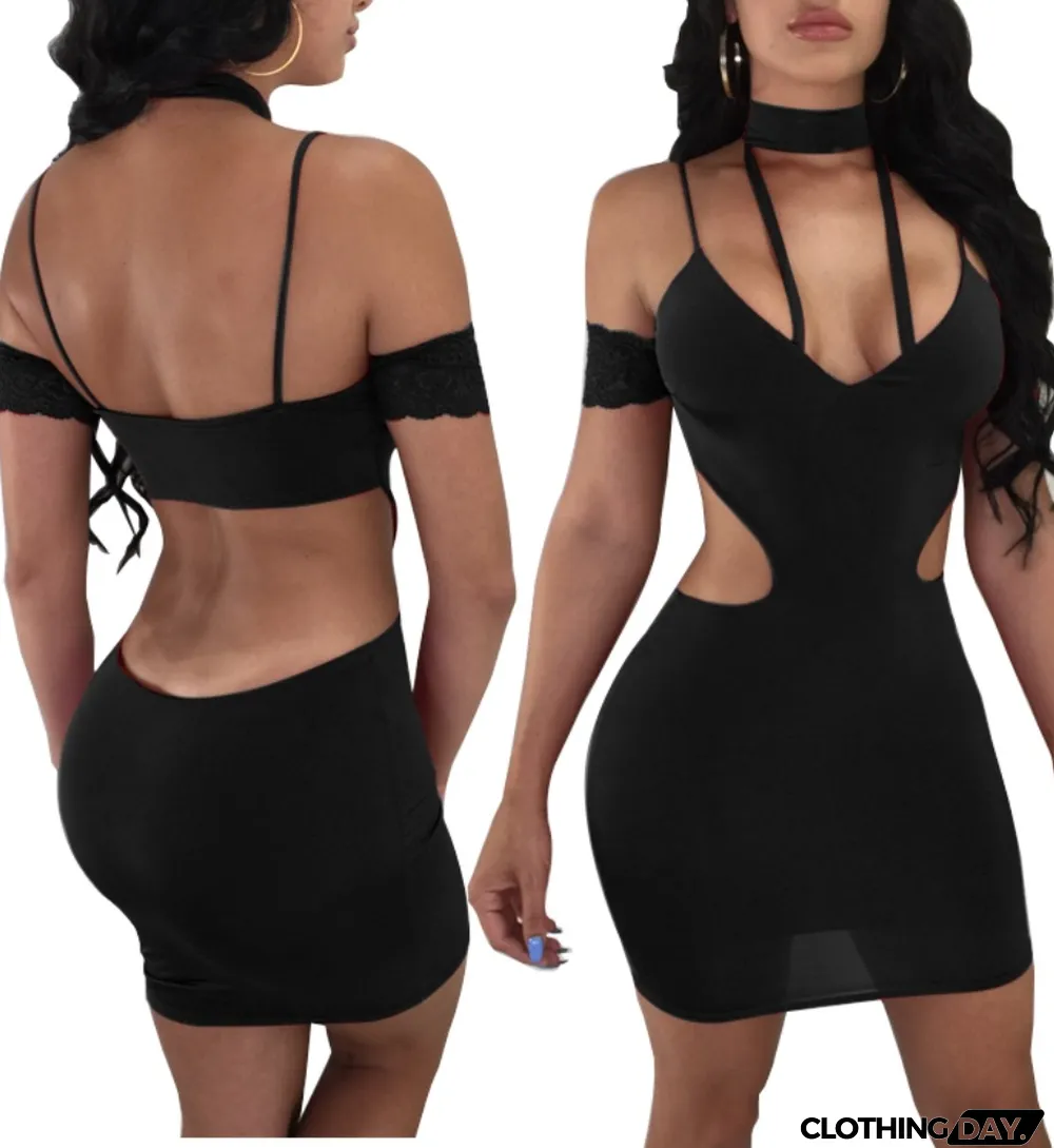 Sexy Cut Out Scoop Party Dress