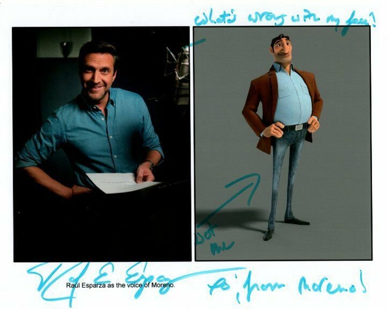 Raul esparza signed autographed ferdinand moreno Photo Poster painting great content