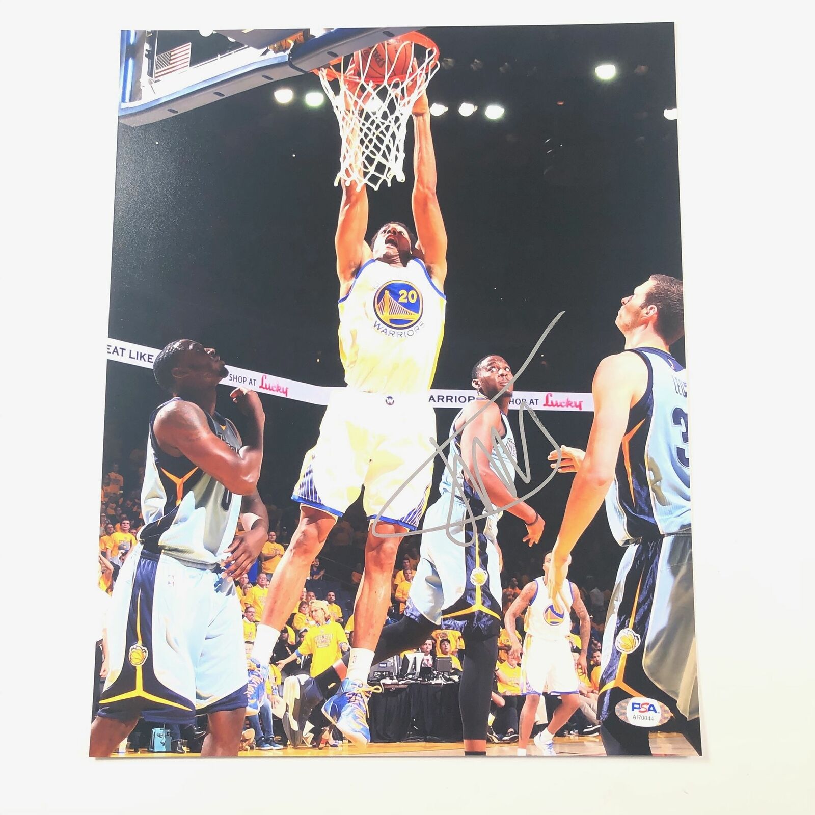 James Michael McAdoo Signed 11x14 Photo Poster painting PSA/DNA Golden State Warriors Autographe