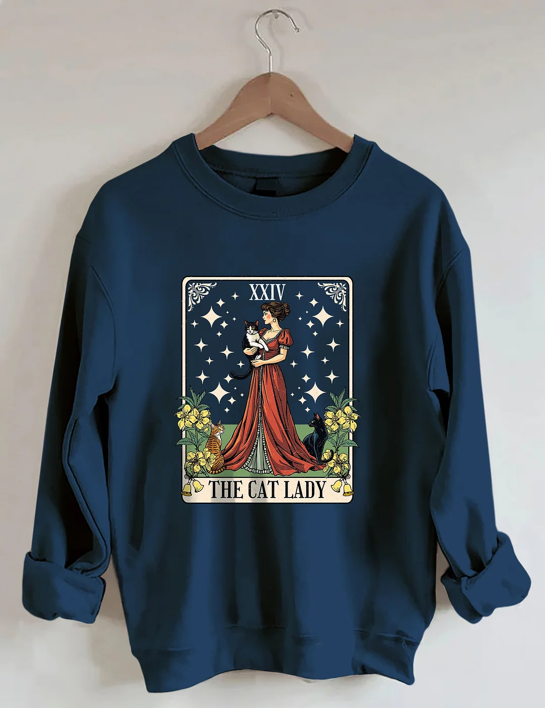 Cat Lady Tarot Card Sweatshirt