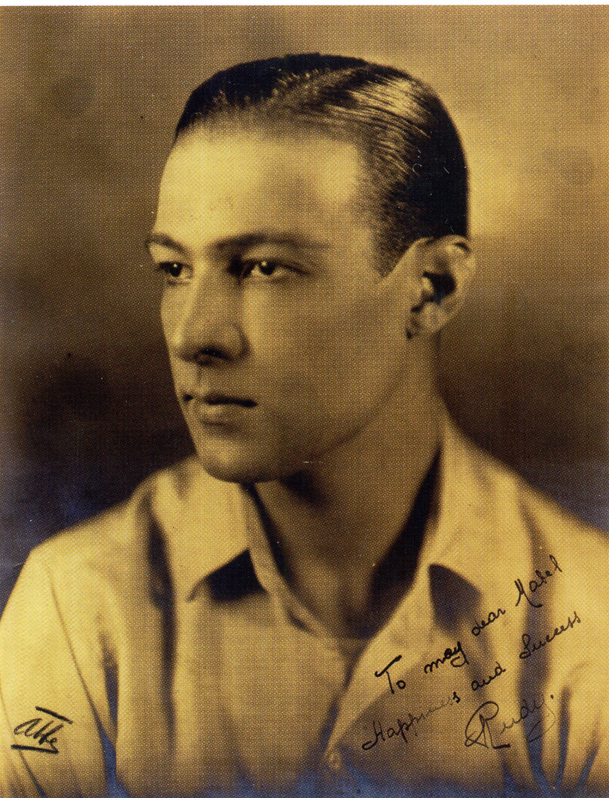 RUDOLPH VALENTINO Autographed Photo Poster paintinggraph - Film Actor - preprint