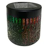 Solar Fence Lights Mandala Theme Waterproof Metal Solar Powered Deck Step Stair Lights for Garden Post Patio Decor Gifts for Women Mom