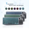 2-in-1 Bluetooth Wireless Keyboard and Mouse, Bluetooth + 2.4G Dual-Mode, 7-Color Backlight, Connects to 3 Devices Simultaneously, Compatible with Desktops, Laptops, HTPCs, Tablets, Smart TVs, Windows, Mac, and Android