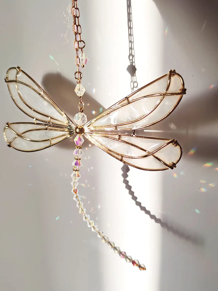 Hanging Decoration Dragonfly Crystal Suncatcher Pendant