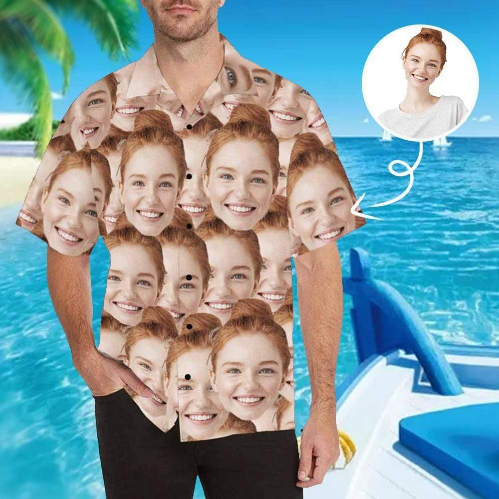 Custom Face Photo Printed Customized Shirts for Men Women-VESSFUL