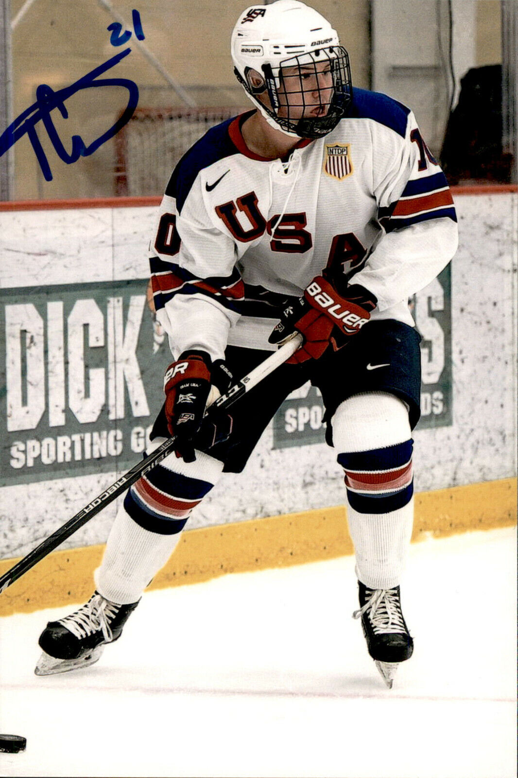 Ty Emberson SIGNED 4x6 Photo Poster painting TEAM USA / ARIZONA COYOTES #2