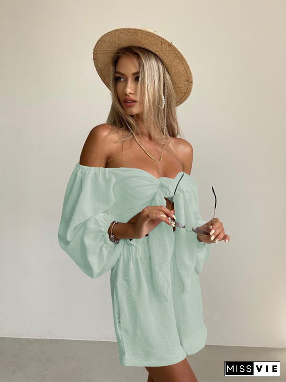 Summer New Fashion Leisure Suit Senior Sense Women's Long-sleeve Cardigan Shorts Two Sets