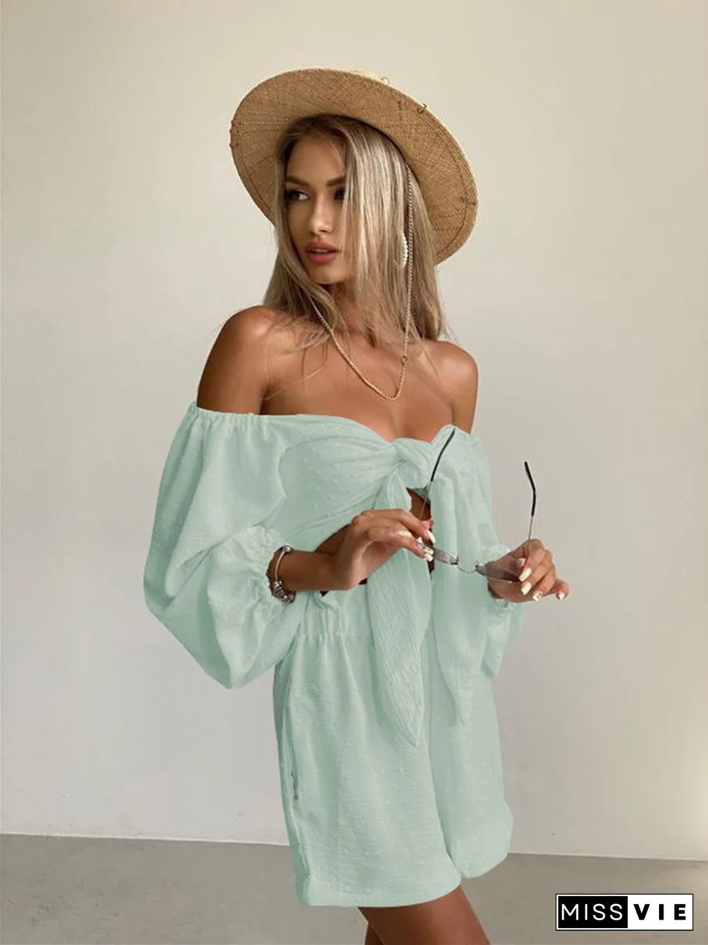 Summer New Fashion Leisure Suit Senior Sense Women's Long-sleeve Cardigan Shorts Two Sets