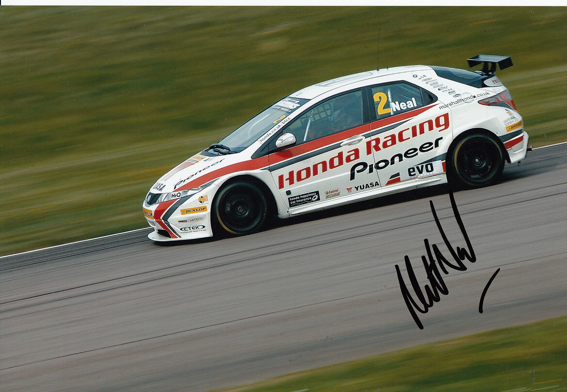 Matt Neal Hand Signed Honda Racing Photo Poster painting 12x8.