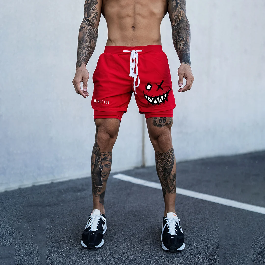 Men's Smiley Shorts Performance Shorts