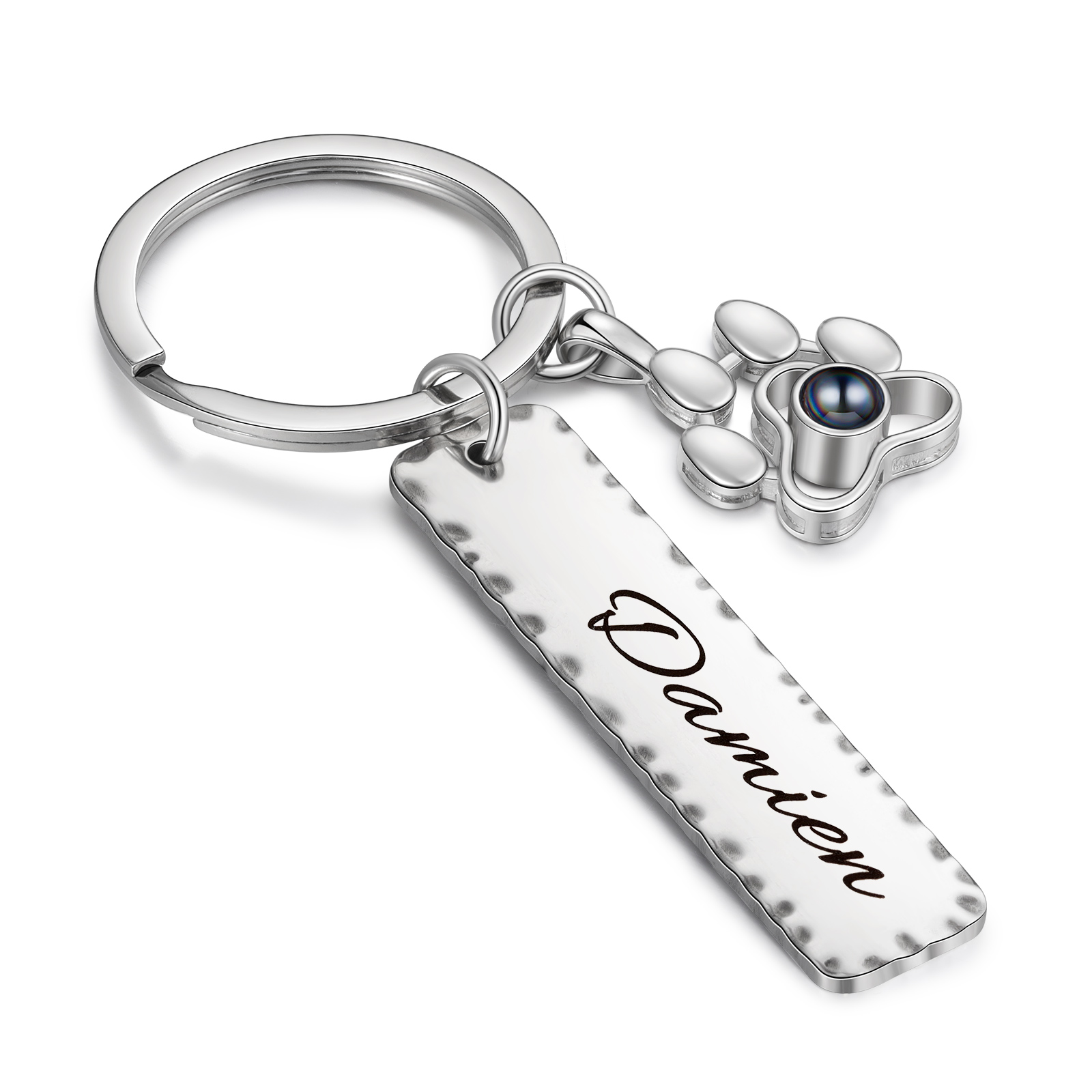 Personalised Projection Keychain Custom Photo & Name Keyring Gift For Family/Friend/Couple-Jessemade AU